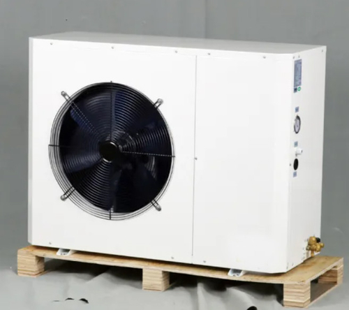 최신 회사 사례 9kw R32 DC 인버터 공기 대 물 히트 펌프 온수기