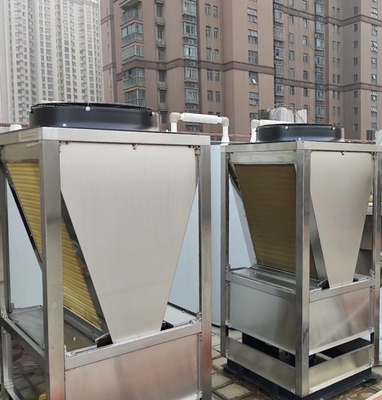 스테인레스 강 R410A 뜨거운 물 공기 열원 히트 펌프 고온 85 도