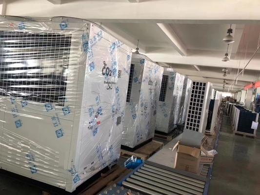 뜨거운 물을 위한 이산화탄소 R744 공기 공급원 수열원 히트 펌프 37 kw 상용