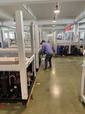 도살장을 위한 52Kw R410A 저온 가변 주파수 층계형 열 펌프