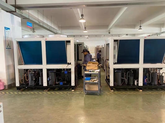 도살장을 위한 52Kw R410A 저온 가변 주파수 층계형 열 펌프